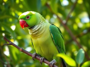 Aleksandretta większa (Psittacula eupatria): charakter i wymagania hodowlane