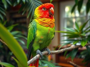Barwnica molucka (Eclectus roratus): charakter i wymagania hodowlane