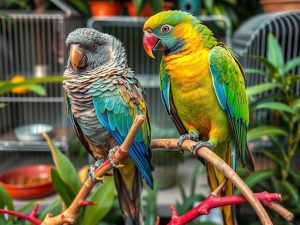 Pionus czy amazonka – porównanie głosu, temperamentu i wymagań opieki domowej